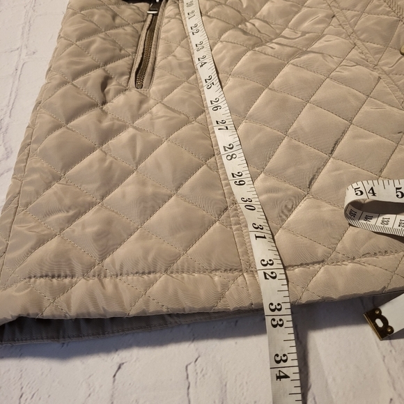 Ralph Lauren Lauren Quilted Taupe Jacket Size L - Picture 10 of 14